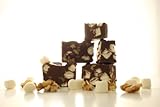 Oh Fudge - Chocolate Rocky Road Fudge 1/2 Pound - The Oh Fudge Co. secret rocky road fudge recipe - rich, pure, delicious creamy chocolate infused with loads of marshmallows and walnuts- compared to Mo's Fudge Factor
