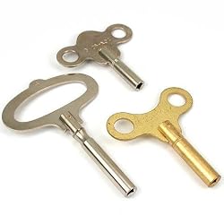 3 Antique Clock Keys fits Schatz 400 Day Anniversary