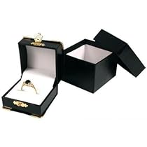 Black Oriental Ring Gift Box Jewelry Showcase Display