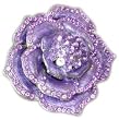Womens Purple Rhinestone Rose Fashion Belt Buckle Womens Purple Rhinestone Rose Fashion Belt Buckle