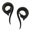 Organic Hand Carved Wing Horn Plugs - 4 Gauge - 29mm x 56mm - Sold as a Pair