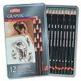 Derwent Graphic 9B to H Sketching Pencils Ref 34215 [Pack 12]