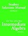 Books : Intermediate Algebra: Student Solutions Manual Internal