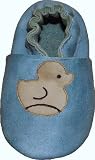 Tibet PLATEAU soft sole infant full grain baby shoes SUEDE white duck blue