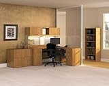 Modular Office Furniture Set 6 - Quantum Modern Cherry Collection - Bush Of ....