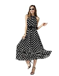 Sexy Chiffon/Jersey/Knit Polka Dot Print Spring Summer  Dress