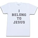 I Belong To Jesus, Black Print Soccer T-shirt
