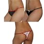 3 PACK: Ladies Sexy Intimate G-String Thong Panties (Size: L / 7)