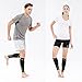 Bracoo Compression Shin Splints Leg Sleeves - Men, Women, - cycling, running, basketball, strength training, Nursing, Mataernity and various sporting activities, White Accent, Medium