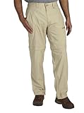ExOfficio Men's BugsAway Ziwa Conv Pant,Short,Light Khaki,36