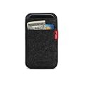 iPhone sleeve SOAY Anthrazit - wallet case aus feinem Merino Filz - Schutzh�lle, 100% Merino Wollfilz, iphone 4/3GS/3