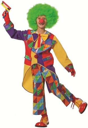 CLOWN JOPPY FUNNY CIRCUS BOYS KIDS FANCY DRESS PARTY OUTFIT HALLOWEEN COSTUME