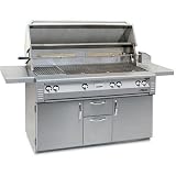 Alfresco Gas Grills Classic 56 Inch Propane Gas Grill With Sear Zone And Rotisserie On Cart
