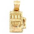 Slot Machine Charm 14k Gold 13.5mm