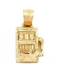 Slot Machine Charm 14k Gold 13.5mm