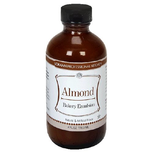 LorAnn Bakery Emulsions, Almond Bakery Emulsion, 4-Ounce Bottles (Pack of 5) by LorAnn Oils