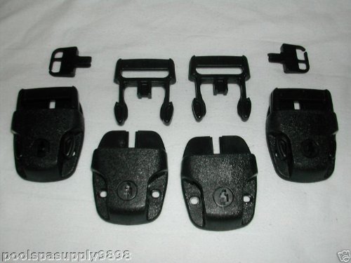 Hot Tub Spa Cover Locks w/ Key Pinch Release set of 4