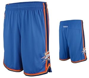 NBA Men's Oklahoma City Thunder Swingman Short (Blue, Large)