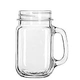 Libbey Drinking Jar with Handle, 16 1/2-Ounce, Set of 12
