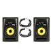 KRK RP8 G2 Rokit Powered Studio Monitor + 2 Whirlwind XLR 20' Cable's + Unique Squared Vinyl Stickers