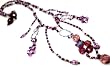 Crystal Glass Seed Beaded 14" Choker Necklace Amethyst Purple Lavender "Royalty" - Fair Trade