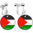 Palestine Flag Clip on Earrings