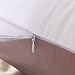 OOSILK Mulberry Silk Pillowcase with Hidden Zipper, Cotton Underside,Queen(20in x 30in),Silver Grey,1pc