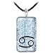 Holly Lynn Silver Cancer Zodiac Dichroic Glass Necklace