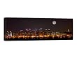 Seoul Nights Bild auf Leinwand von GALVII - Edler Kunstdruck auf echter Leinwand, fertig aufgespannt auf hochwertigen Holzkeilrahmen - 120x40cm - Das Original von Galerie VII