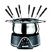 Severin 2400 Fondue, Noir / Chrome, 800 W, Caquelon Inox, 8 Fourchettes