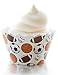 Sports Cupcake Wrappers -Set of 12- Basketball, Football, Soccer & Baseball Athlete Cup Cake Decorations