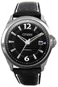 Citizen - NJ2171-12E - Montre Homme Acier - Automatique Analogique - Dateur - Bracelet Cuir Noir