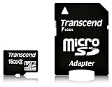 Transcend - TS16GUSDHC2E - Carte Mémoire Micro SDHC - 16 Go - Classe 2