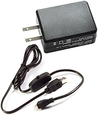 Tytion® Power Supply Adapter Charger 5V/2.5A Micro USB Cable With Switch For Raspberry Pi 2 3 Model B