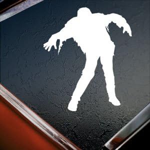 Resident Evil White Zombie Ps3 Xbox 360 White Silhouette Car Window Vinyl Sticker Decal