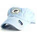 Green Bay Packers Baby Blue Womens Classic Logo Adjustable Baseball Hat