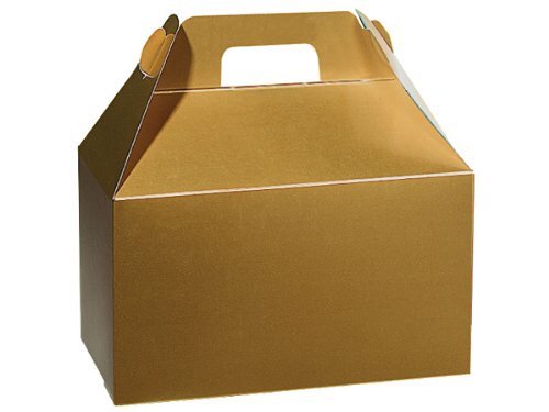 Gold Metallic - BoxCo Design Gable Boxes - 8-1/2 x 5 x 5-1/2" - Case/48