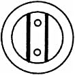 Johnson Prod. 21-3PPK2 Suncrest Pocket Door Pull