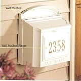 Whitehall Mailboxes 160 16022-Black Door Hardware Accessories Wall Mount Mailbox