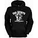 Hunde Kapuzen Sweater: Rottweiler, Fb. schwarz
