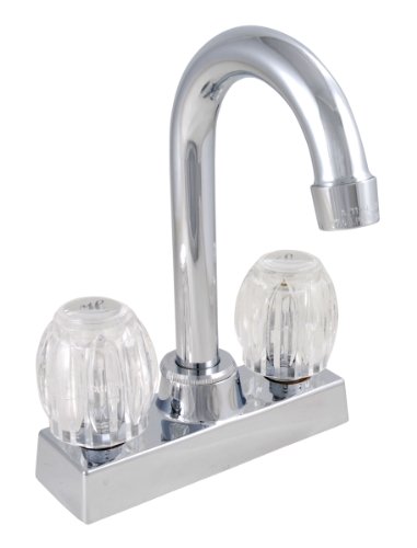 LDR 014 5100 Double Acrylic Handle Bar Faucet, Chrome