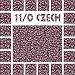 Seed Beads 11/0 Czech Luster (a full one hank pack) over 350 colors available individually!, Opaque Wine