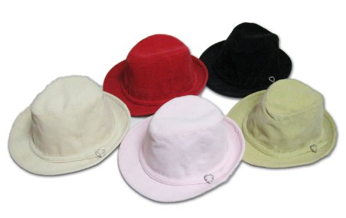 Cute Ladies Corduroy Fedora