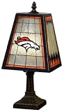 Denver Broncos 14 Inch Art Glass Lamp