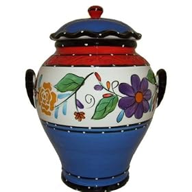 Fiesta Collection Hand-painted Cookie Jar by ecWorld