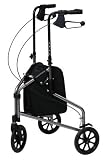 3-Wheel Cruiser Aluminum Walker Rollator Pewter Metallic