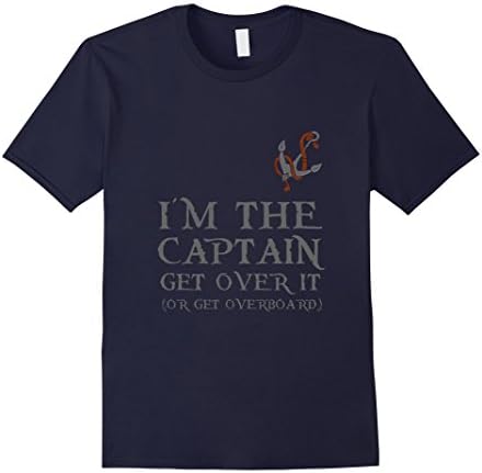 Men's Sailing tshirt : IM THE CAPTAIN Large Navy