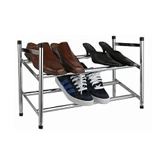 Design SCHUHREGAL mit 2 Etagen - Ausziehbar f�r bis zu 12 Paar Schuhe - Stapelbar und Robust