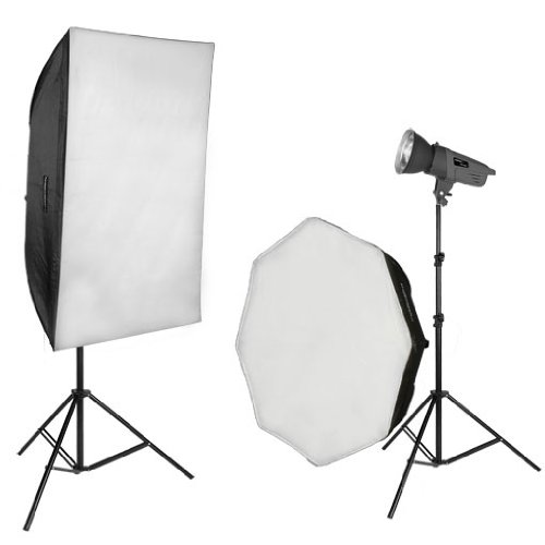 Walimex Pro VE-150/300 und Softboxen Studioset (2x Studioblitze, 2x Lampenstative, Softbox Preisvergleich