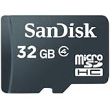 SanDisk microSDHC 32GB Flash Memory Card, Black, SDSDQM-032G-B35 (Retail Packaging)